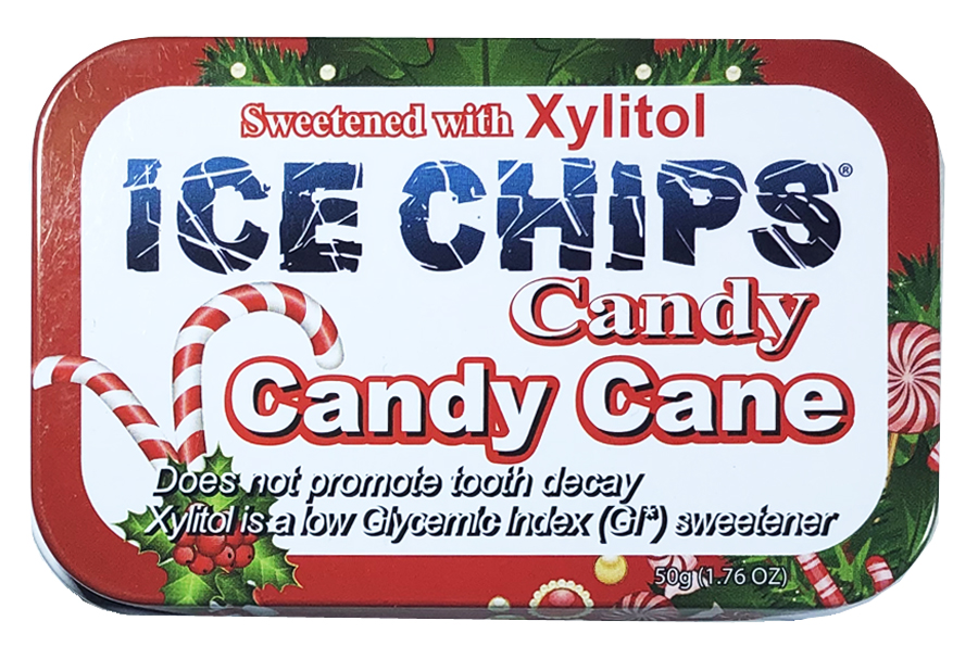 ICE CHIPS® Candy Cane Xylitol Candy