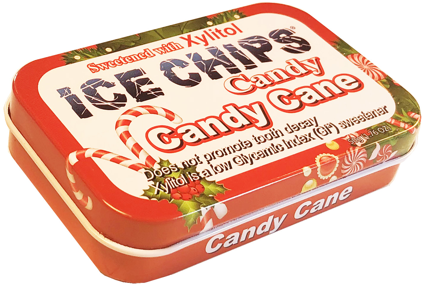 ICE CHIPS® Candy Cane Xylitol Candy