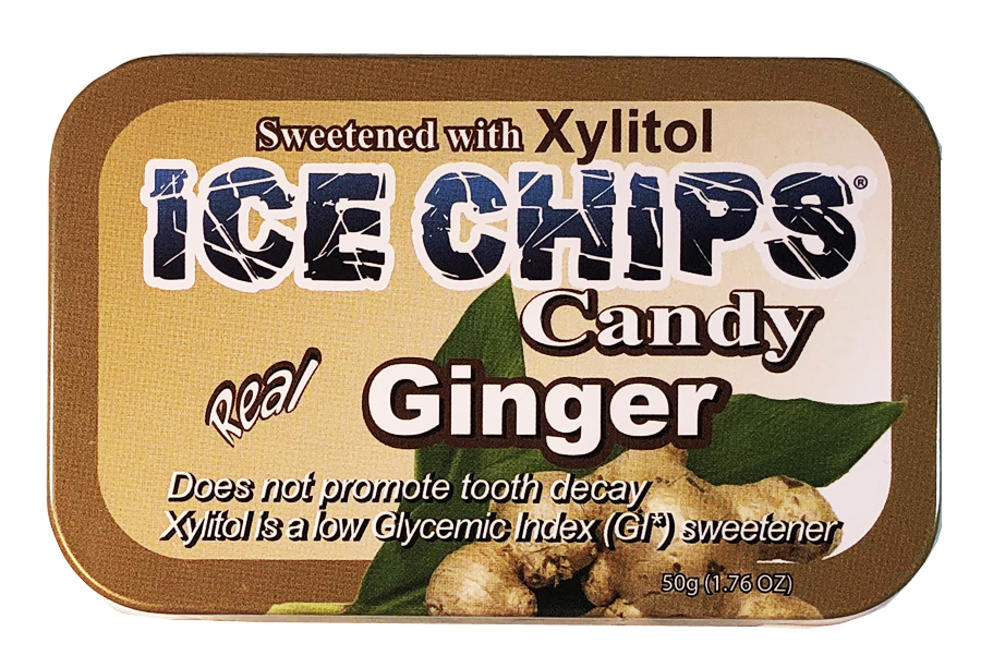 ICE CHIPS® Ginger Xylitol Candy