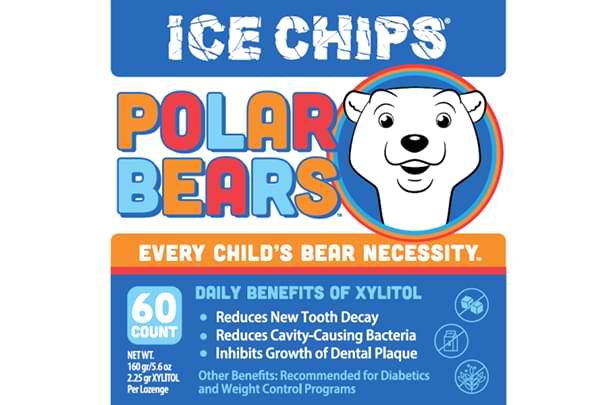 Ice Chips Polar Bears Label