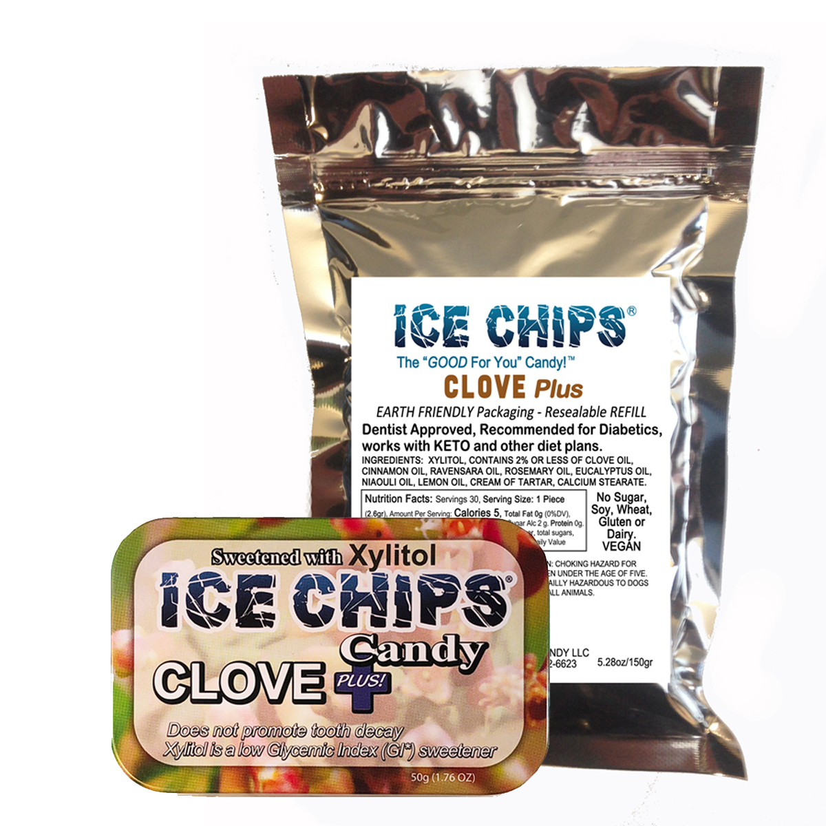 ICE CHIPS® Clove Plus Xylitol Candy
