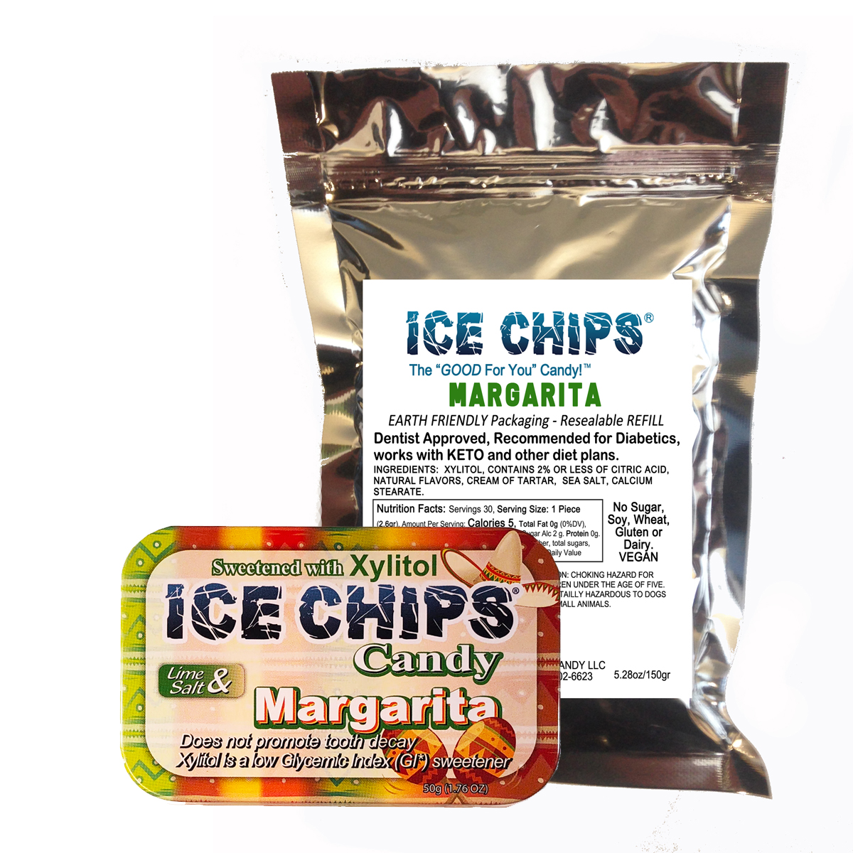 ICE CHIPS® Margarita Xylitol Candy