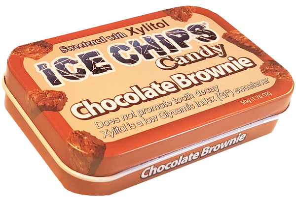 ICE CHIPS® Chocolate Brownie Xylitol Candy