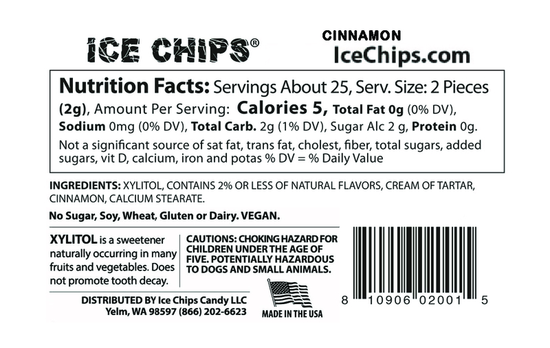 ICE CHIPS® Cinnamon Xylitol Candy