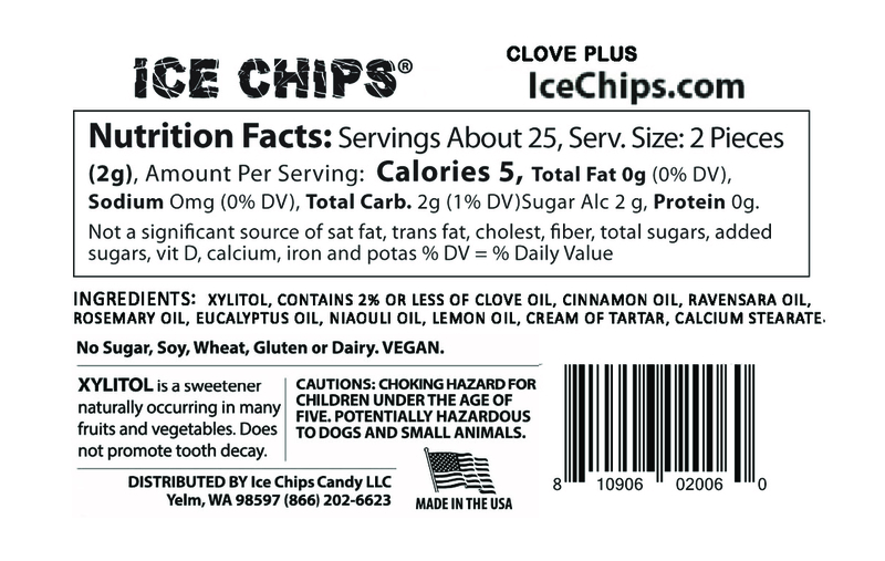 ICE CHIPS® Clove Plus Xylitol Candy