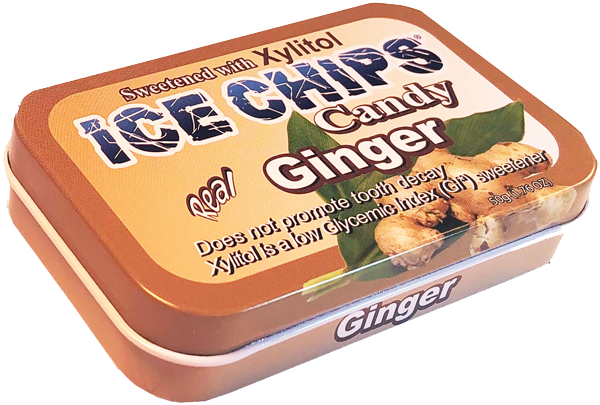 ICE CHIPS® Ginger Xylitol Candy