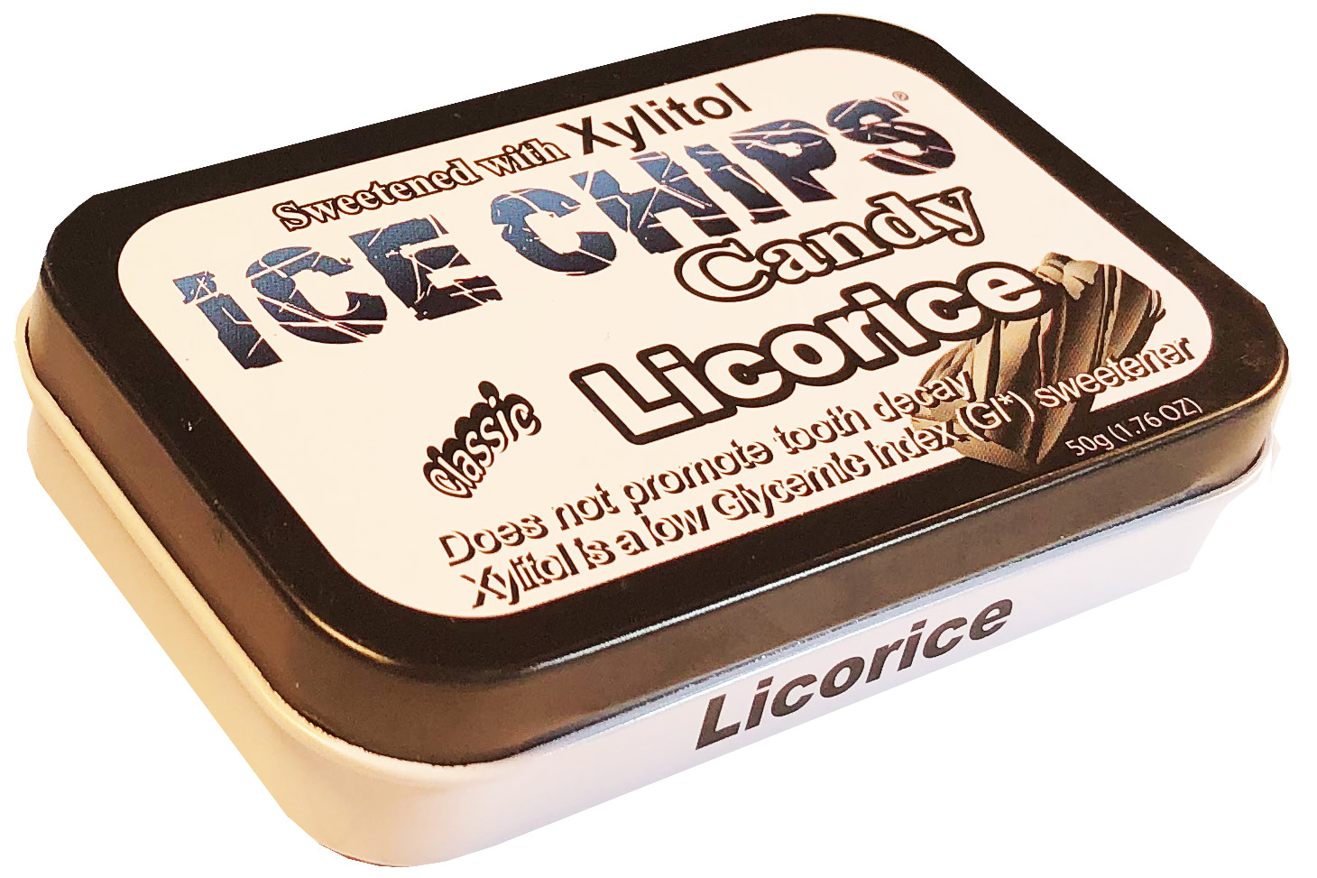ICE CHIPS® Licorice Xylitol Candy
