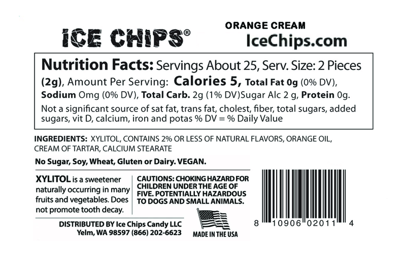 ICE CHIPS® Orange Cream Xylitol Candy