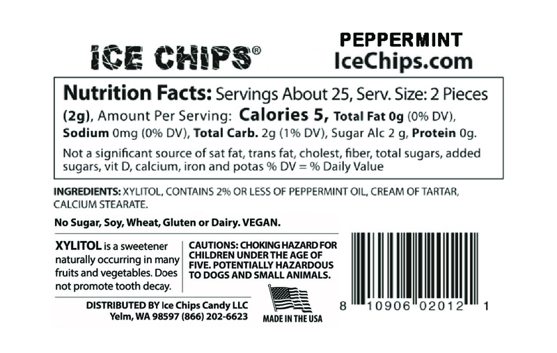 ICE CHIPS® Peppermint Xylitol Mints