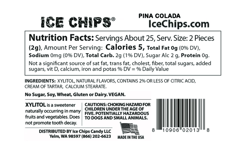 ICE CHIPS® Pina Colada Xylitol Candy