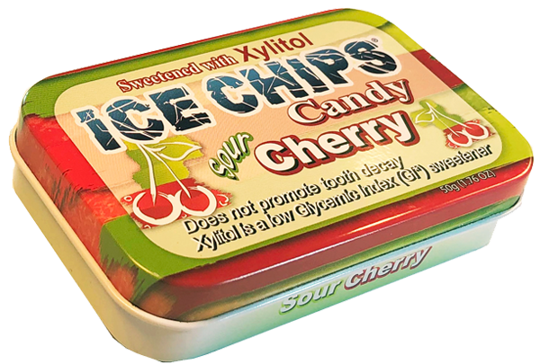 ICE CHIPS® Sour Cherry Xylitol Candy