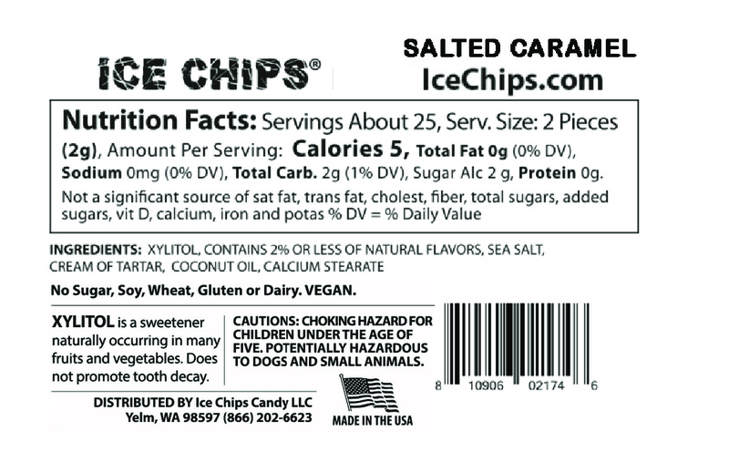 ICE CHIPS® Salted Caramel Xylitol Candy