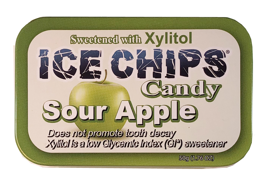 ICE CHIPS® Sour Apple Xylitol Candy