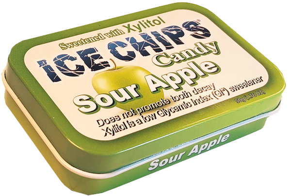 ICE CHIPS® Sour Apple Xylitol Candy