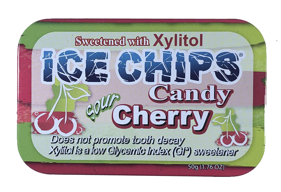 ICE CHIPS® Sour Cherry Xylitol Candy