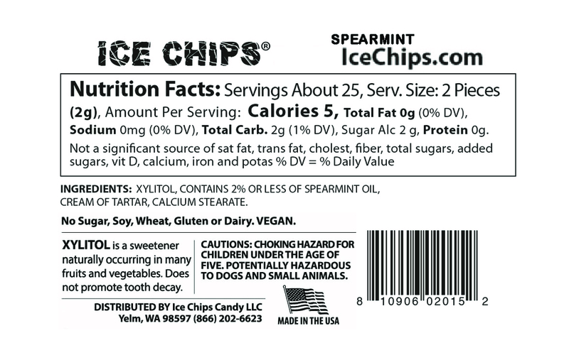 ICE CHIPS® Spearmint Xylitol Mints