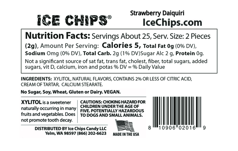 ICE CHIPS® Strawberry Daiquiri Xylitol Candy