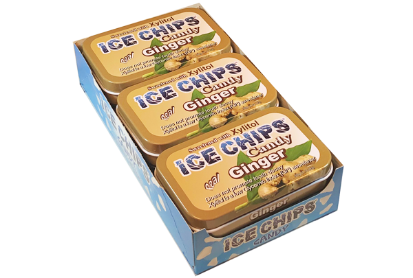 ICE CHIPS® Ginger Xylitol Candy