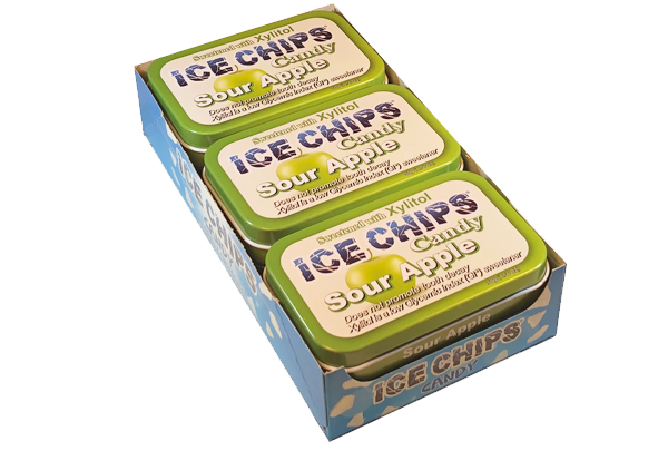 Ice Chips Candy - ICE CHIPS® Sour Apple Xylitol Candy